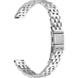 INF Élégant bracelet de montre à cinq rangées en acier inoxydable compatible avec Garmin Lily 2 Argent