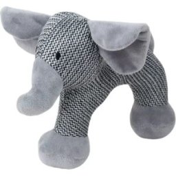 INF Éléphant Arche Jouet couineur en peluche pour chien, idéal pour la dentition et l'éducation