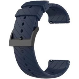 INF Bracelet de montre en silicone pour Suunto 7/9/9 Baro/D5 Bleu foncé