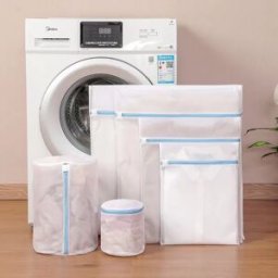 INF Ensemble de sacs à linge en maille fine (6 pièces) - Protégez vos vêtements délicats Bleu