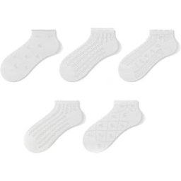 INF 5 Paires de Chaussettes Basses pour Femmes avec Nœud Papillon