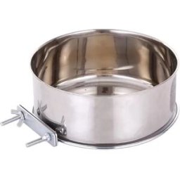 INF Gamelle suspendue en acier inoxydable pour cage pour chien - Solution d'alimentation sûre et pratique