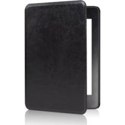 INF Étui de protection en cuir texturé "Mad Horse" pour Kindle Paperwhite 12e génération (7 pouces) KPW6 Le noir