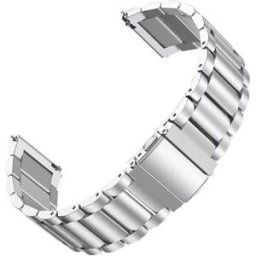 INF Bracelet de montre en acier inoxydable - Ajustement confortable et sûr Argent 20 mm