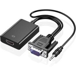 INF Adaptateur VGA vers HDMI Standard - Convertisseur Audio et Alimentation