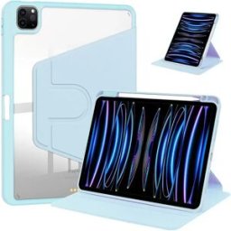 INF Étui rotatif en acrylique bleu clair compatible avec Huawei MatePad 11,5 pouces avec porte-stylo