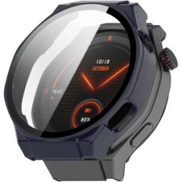 INF Protection d'écran intégrale compatible avec Honor Watch 5 Ultra - PC & Verre Trempé Bleu
