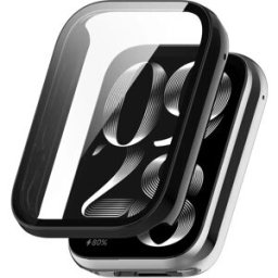INF Coque de protection pour Xiaomi Smart Band 9 Pro avec verre trempé Le noir