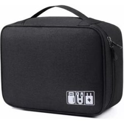 INF Sac de rangement numérique de voyage résistant à l'eau Le noir