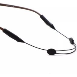 INF Sangles de lunettes réglables antidérapantes noires 35 cm