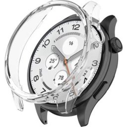 INF Coque de protection PC demi-coquille creuse compatible avec Xiaomi Watch S5 - Légère, ajustement précis, protection Transparent