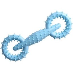INF Jouet à mâcher TPR pour chien - Jouet de dentition interactif pour chiots et chiens Bleu