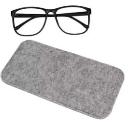 INF Étui à lunettes portable en feutre - Gris, mince et protecteur