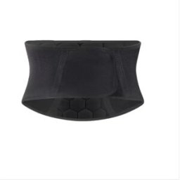INF Ceinture de soutien lombaire chaude en polaire d'hiver - Confortable et discrète L Le noir