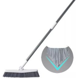 INF Brosse à récurer avec manche flexible Gris