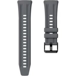 INF Bracelet de montre incurvé en silicone compatible avec Huawei GT6 Pro - Bracelet de remplacement souple Gris