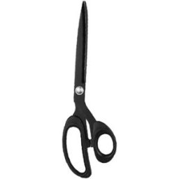 INF Ciseaux de tailleur à lame noire 25cm - Cisailles à coudre robustes pour tissu, cuir et projets de bricolage