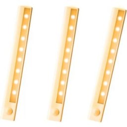 INF Lumière LED avec détecteur de mouvement, pack de 3 Blanc chaud