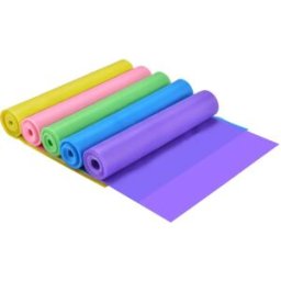 INF Bandes de résistance pour yoga 5 pièces - Bandes élastiques TPE, options 1.5m/2m, couleurs assorties 1,5 m