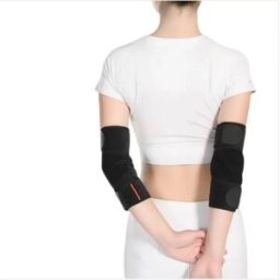 INF Attelle de Bras/Coude pour Tennis et Badminton – 1 paire, Compression, Manchon en Polyester Respirant pour Sport Le noir