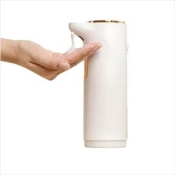 INF Distributeur de Savon Mousse Automatique à Capteur Intelligent - Affichage Température et Batterie Blanc
