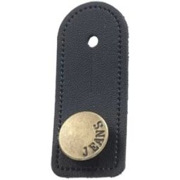 INF Extension de Taille en Cuir pour Pantalon, Lot de 5 Le noir