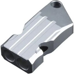 INF Sifflet de Survie Double Tube en Alliage d'Aluminium - Sifflet d'Urgence 120dB Aigu avec Lanière