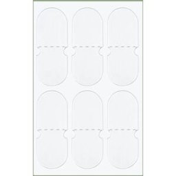 INF Autocollants auriculaires invisibles, ruban auriculaire - 10 feuilles Mat