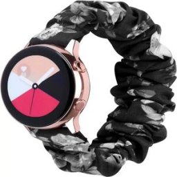 INF Bracelet de montre à élastique imprimé tendance pour montres connectées compatible with Samsung/Huawei - Connecteur argenté