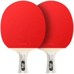 INF Ensemble raquettes de tennis de table 7 plis, poignée courte, caoutchouc inversé adhérent et éponge haute élasticité,