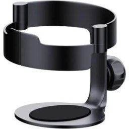 INF Support porte-gobelet monté sur écran - PC noir, rail coulissant et réglage magnétique pour console centrale