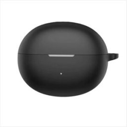 INF Étui de protection en silicone compatible avec les écouteurs Bluetooth QCY Crossky C50 - Antichoc et anti-poussière Le noir