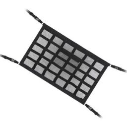 INF Filet de rangement pour plafond de voiture 30 compartiments, 80cm x 53cm, compatible avec accessoires automobiles, noir,