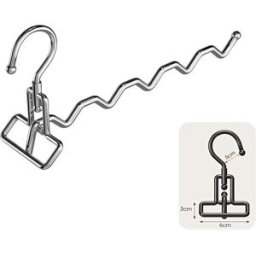 INF Cintre de voyage portable en acier inoxydable - Lot de 5 cintres Argent