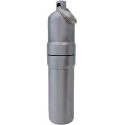 INF Étui à Cigarettes Scellé Portable - Alliage d'Aluminium, Étanche, Contient 5 Cigarettes Régulières Argent