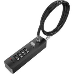 INF Câble antivol à combinaison réinitialisable de 60 cm - Sécurité et flexibilité accrues Le noir