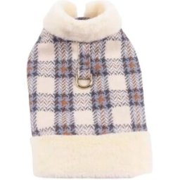 INF Veste Polaire à Carreaux pour Animaux - Vêtements Chaleureux et Élégants pour Chiens XXL