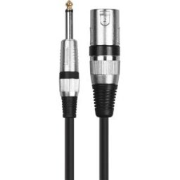 INF Câble Microphone XLR Femelle vers 6.5mm Mâle - Connectez Mixeurs, Amplificateurs et Interfaces Audio 10 m
