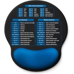INF Tapis de Souris Ergonomique avec Repose-Poignet Excel - Confort et Productivité Bleu