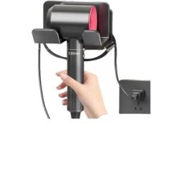 INF Support de sèche-cheveux Dyson, support mural en aluminium Gris