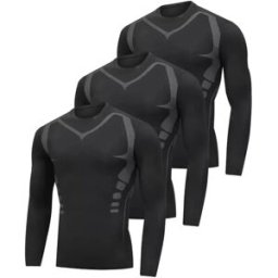 INF Ensemble de 3 sous-vêtements thermiques Sci-Fi à manches longues - Idéal pour la course, le ski et plus encore XXL