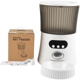 INF Distributeur automatique pour animaux - 6L programmable, contrôle des portions, enregistreur vocal et double alimentation