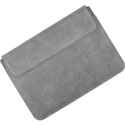 INF Housse en Cuir Gris 13 Pouces avec Support de Refroidissement - Compatible avec Macbook, Dell, Lenovo