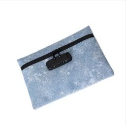 INF Portefeuille Antivol à Cadenas à Combinaison: Sécurisez Vos Objets de Valeur avec une Pochette de Sécurité Étanche et Bleu