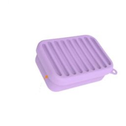INF Porte-Savon Créatif en Silicone avec Égouttoir Violet