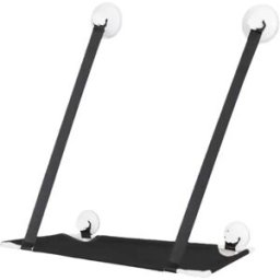 INF Hamac pour Chat à Ventouses - Lit Suspendu pour Chat d'Intérieur Le noir
