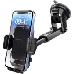 INF Support mobile pour tableau de bord et grille d'aération Le noir