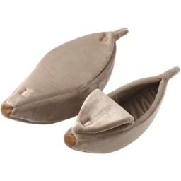 INF Panier Banane pour Animaux : Sac de Couchage Doux et Confortable pour Chats et Petits Chiens - Confort Toutes Saisons Gris