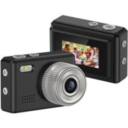 INF Caméra HD Mini - Vraie 720P 30fps 1.0MP, écran 0.96 inch, Type-C OTG, microSD jusqu'à 128GB Le noir