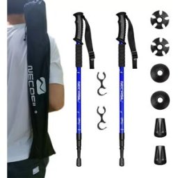 INF Pack de 2 bâtons de randonnée pliables